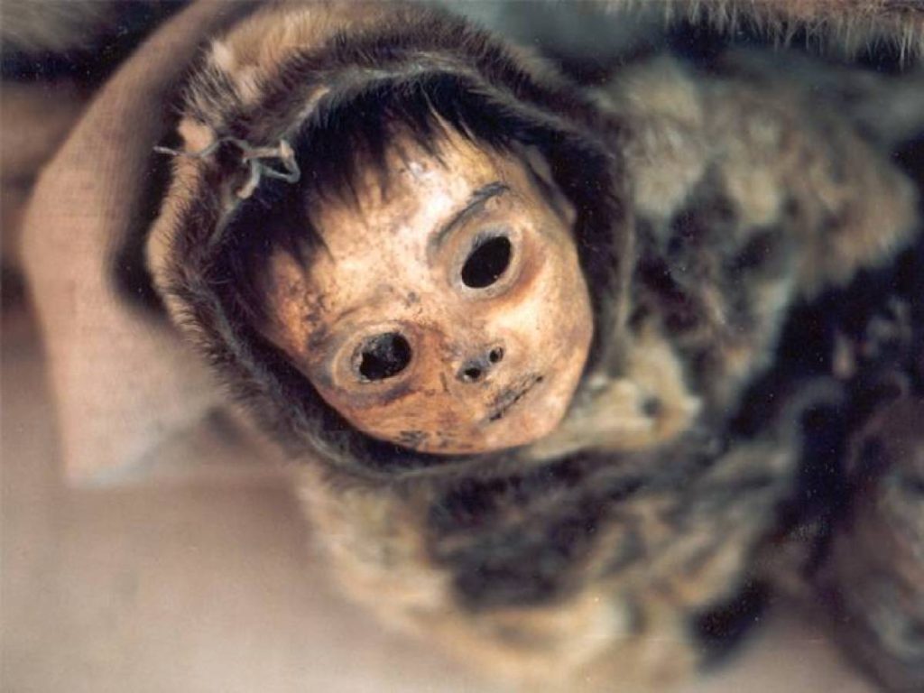 Mumie av et grønlandsk barn