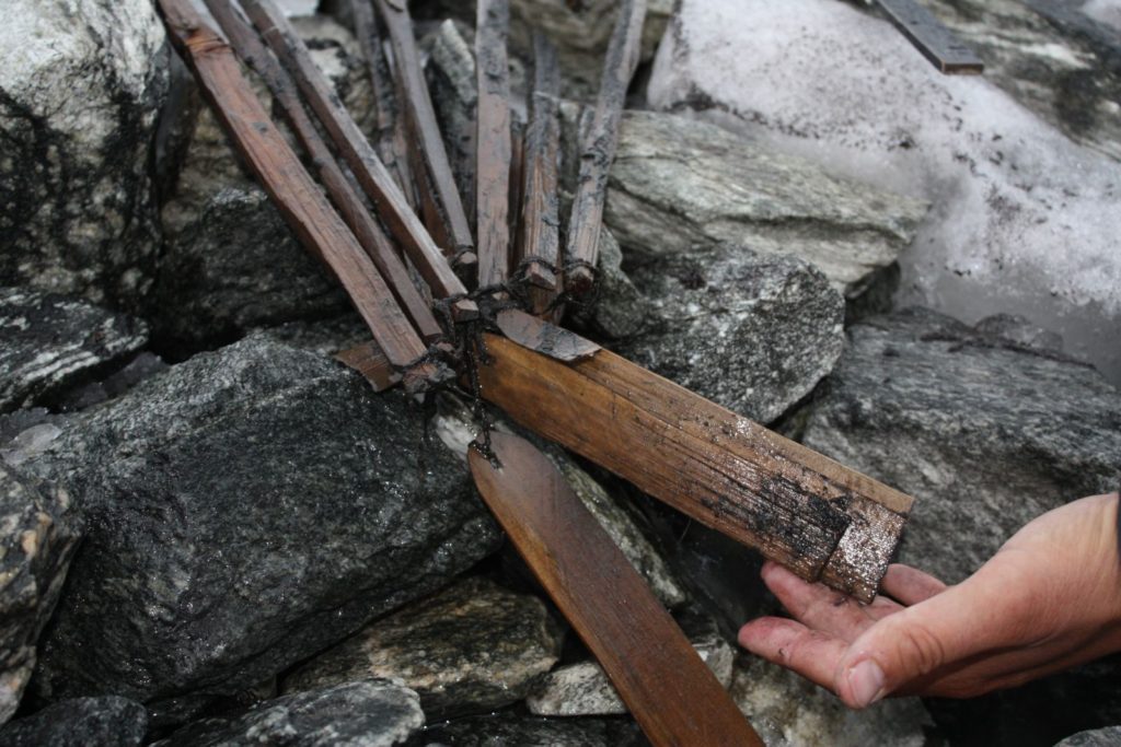 A cache of 1500 years old scaring sticks
