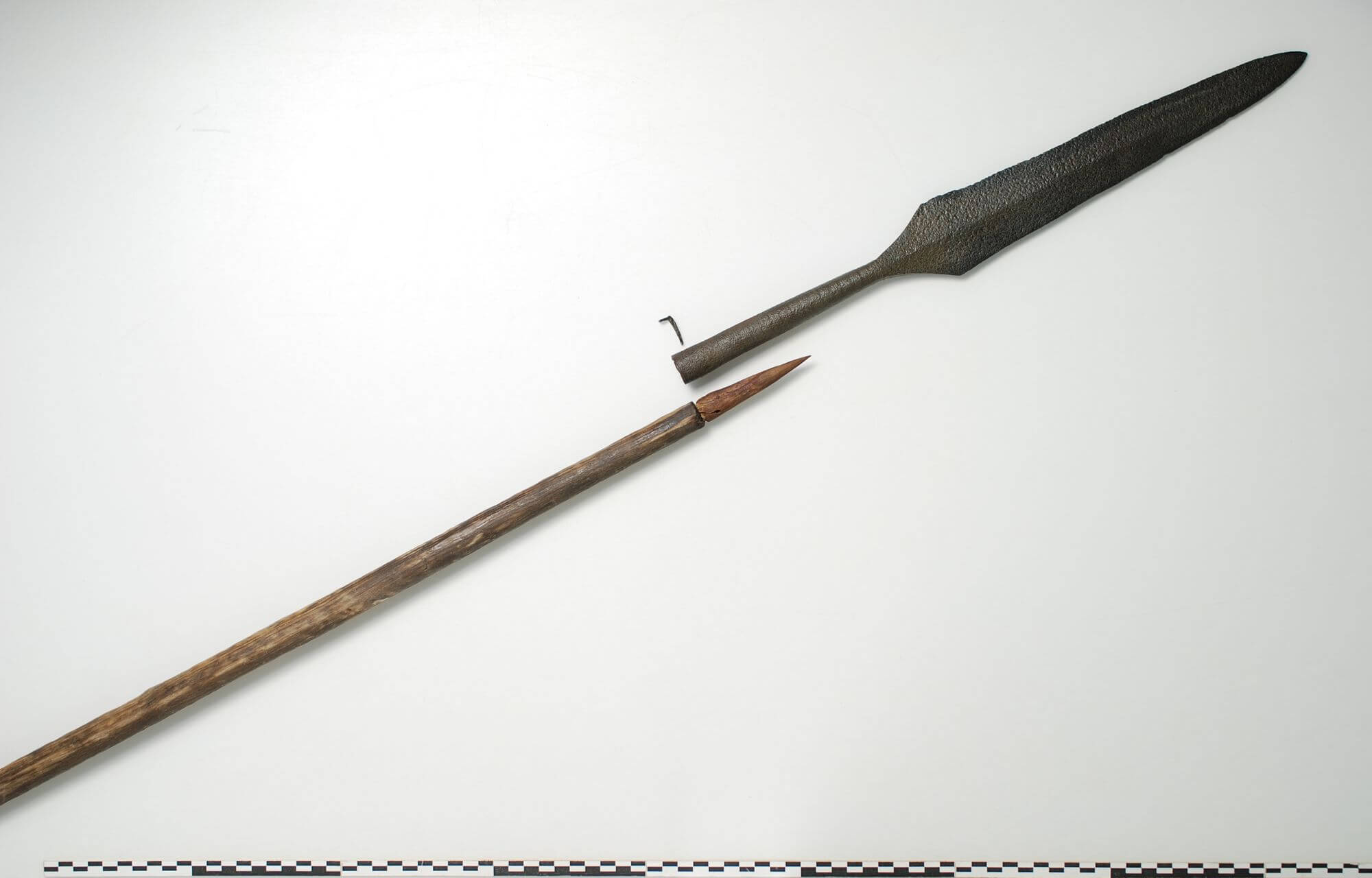 As far as we know, it is the only preserved Viking spear in Scandinavia. 