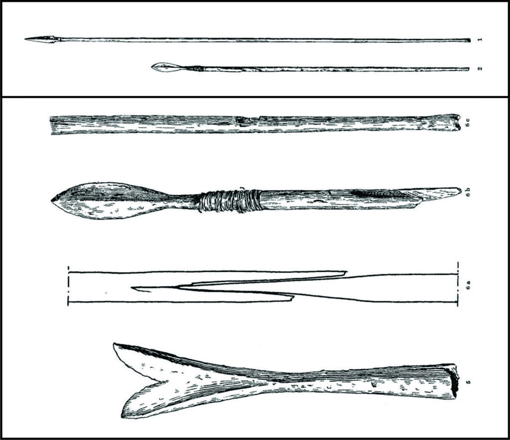 A drawing of the arrows found at Mount Storhøi.