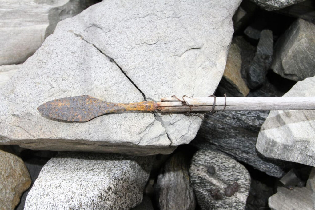1300-year old arrow, found at Langfonne